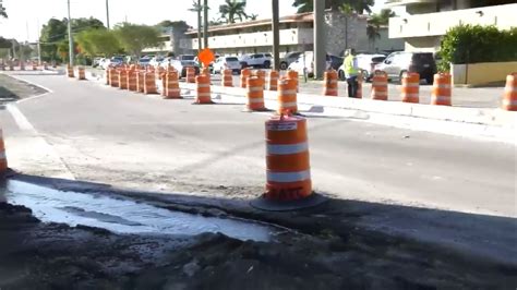 Pipe burst forces road closures in Miami Springs